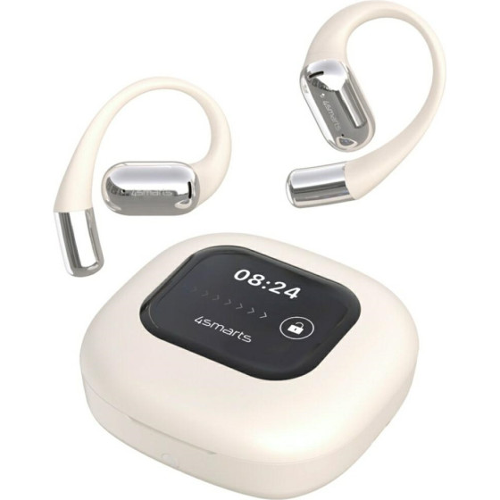 4sMarts Bluetooth Headphones Skybuds Ows With Ai Screen Beige - (541436)