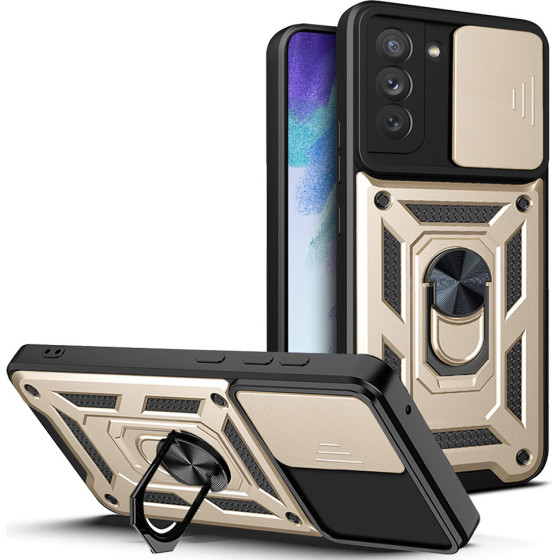 Techsuit - Camshield Series - Samsung Galaxy S21 Fe 5G - Gold