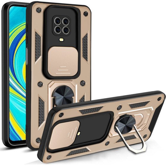 Techsuit - Camshield Series - Xiaomi Redmi Note 9S / Note 9 Pro / Note 9 Pro Max - Gold