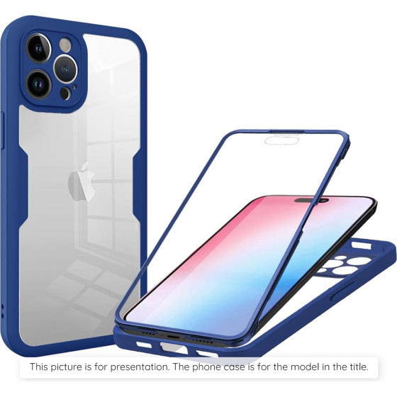 Techsuit - Colorverse 360 Series + Screen Protector - Iphone 17 Pro Max - Blue