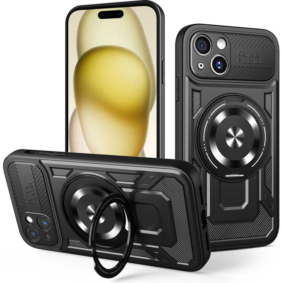 Techsuit - Ruggedcam - Iphone 15 Plus - Black