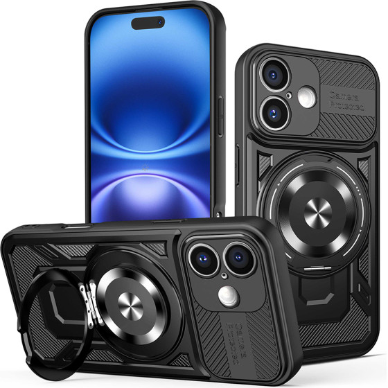 Techsuit - Ruggedcam - Iphone 16 - Black