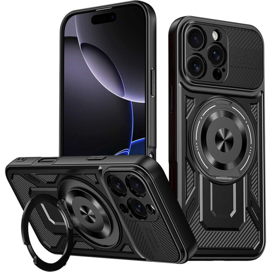 Techsuit - Ruggedcam - Iphone 16 Pro Max - Black