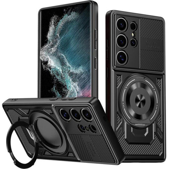 Techsuit - Ruggedcam - Samsung Galaxy S22 Ultra 5G - Black