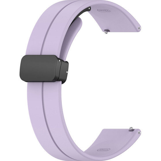 Techsuit - Watchband 18mm (W011) - Huawei Watch Gt 4 (41mm)/W1/Honor Watch S1/Garmin Venu 2S/Vivoactive 4S - Purple