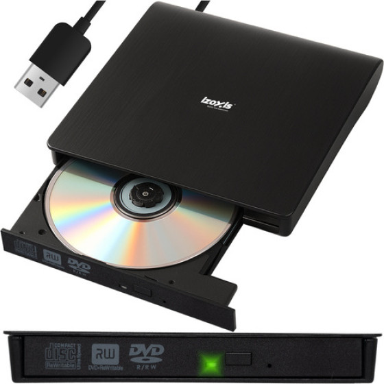 Izoxis External Drive + CD/Dvd Burner 26083 - (18213-0)