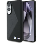 BMW Case Leather Oversized Stripes Magsafe For Samsung Galaxy S25 Edge Black - (BMHMPS25E24PUOCSK)