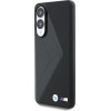 BMW Case Leather Oversized Stripes Magsafe For Samsung Galaxy S25 Edge Black - (BMHMPS25E24PUOCSK)