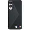 BMW Case Leather Oversized Stripes Magsafe For Samsung Galaxy S25 Edge Black - (BMHMPS25E24PUOCSK)