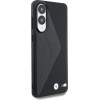 BMW Case Leather Oversized Stripes Magsafe For Samsung Galaxy S25 Edge Black - (BMHMPS25E24PUOCSK)