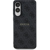 Guess Case 4G Ring Classic Logo Magsafe Samsung Galaxy S25 Edge Black - (GUHMS25EG4GFRK)