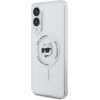 Karl Lagerfeld Case Button Choupette Head Printed Logo Magsafe For Samsung Galaxy S25 Edge White - (KLHMS25EHLSCHH)