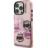 Karl Lagerfeld Case Iml Multi K&C Head Pattern For Iphone 16 Pro Pink - (KLHCP16LHMCHKCP)