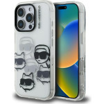 Karl Lagerfeld Case Iml Multi K&C Head Pattern For Iphone 16 Pro trans[Arent - (KLHCP16LHMCHKCT)