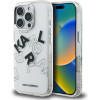 Karl Lagerfeld Case Iml Sketched Graphic For Iphone 16 Pro Transparent - (KLHCP16LHMLGFCH)