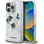 Karl Lagerfeld Case Iml Sketched Graphic For Iphone 16 Pro Transparent - (KLHCP16LHMLGFCH)