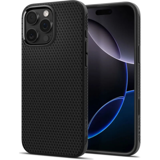 Spigen Liquid Air T Magsafe Case For Iphone 16 Pro - Matte Black - (28174-0)