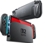 Supcase Crystal Case For Nintendo Switch 2 - Transparent Black - (28171-0)