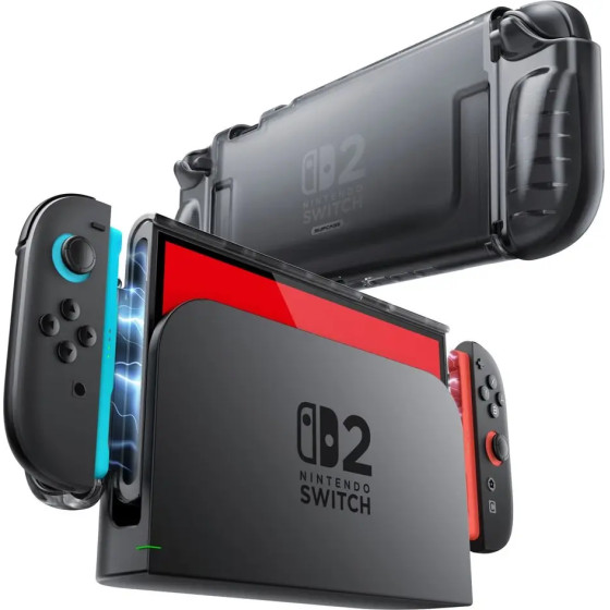 Supcase Crystal Case For Nintendo Switch 2 - Transparent Black - (28171-0)