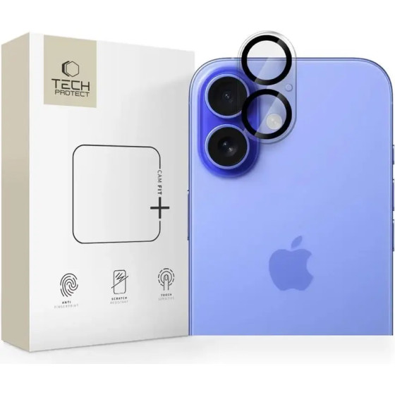 Tech-Protect Cam Fit+ Camera Cover For Iphone 16 / 16 Plus - Transparent - (28090-0)
