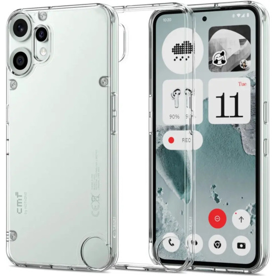 Tech-Protect Flexair Hybrid Case For Nothing Cmf Phone 2 Pro - Transparent - (27827-0)