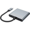 Tech-Protect HB08 4in1 USB-C + USB2.0 + 2 x Hdmi 4K 60HZ Adapter - Gray - (28097-0)