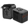 Tech-Protect TA200 Eu / Uk / Us / Au Adapter - Black - (28177-0)