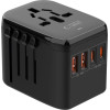 Tech-Protect TA200 Eu / Uk / Us / Au Adapter - Black - (28177-0)