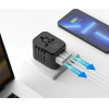 Tech-Protect TA200 Eu / Uk / Us / Au Adapter - Black - (28177-0)
