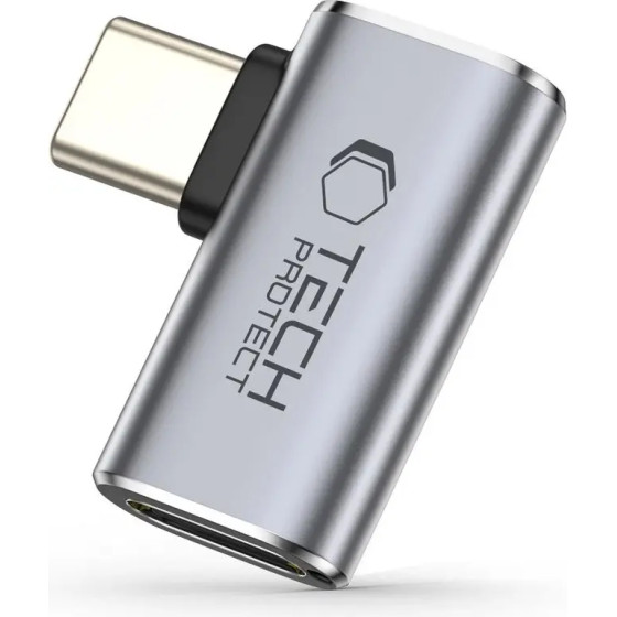Tech-Protect Ultraboost AA01 USB-C Angled Adapter - Gray - (27780-0)