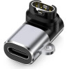 Tech-Protect Ultraboost USB-C Angle Adapter For Garmin Watch - Gray - (28173-0)