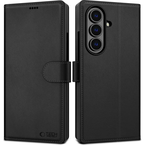 Tech-Protect Wallet Case For Samsung Galaxy Z Fold 7 - Black - (28162-0)