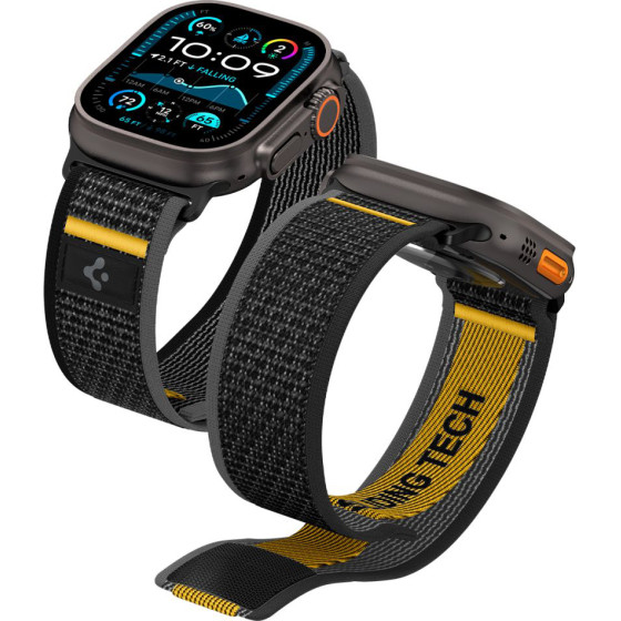 Spigen - Athlex Air - Apple Watch 6 / 7 / 8 / 9 / 10 / Se / Se 2 / Ultra / Ultra 2 (44/45/46/49mm) - Active Black - (AMP09033)