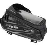 WILDMAN Traveling Bag For Bike Frame With Zipper 1,2L (4 ''- 7'') ES10 black