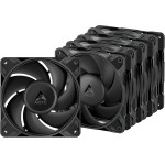 Arctic P12 Pro Pst - 5 Pack - Black 120mm 3000 Rpm Pwm Case Fan - (ACFAN00307A)