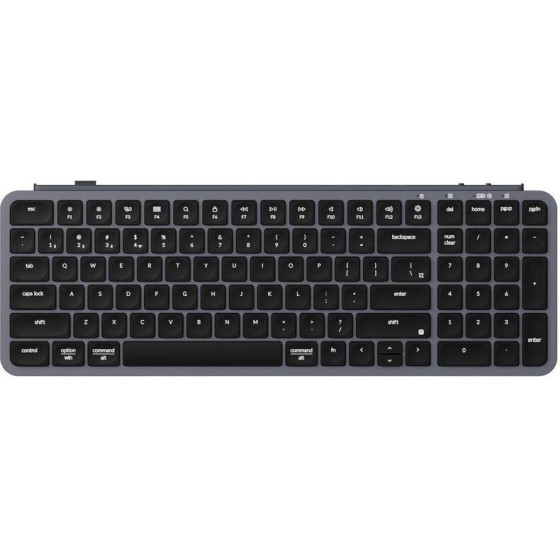 Keychron B2 Pro Ultraslim Mini Wireless Bt Keyboard Zmk Online Customize Space Grey 96% Us - (B2P-K1)