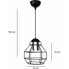 GloboStar Bur �������� �������� ��������� ������ �������� 1 x E27 Ac 220-240V IP20 ����� - �17 x �17 x �23cm - (204-0180)