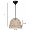 GloboStar Cestino Boho �������� ��������� ������ �������� 1 x E27 Ac 220-240V IP20 ���� - �30 x �30 x �25cm - (204-0178)