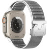 Beline Woven Nylon Diagonal Style Parachute Strap For Apple Watch 38/40/41mm Gray
