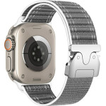 Beline Woven Nylon Diagonal Style Parachute Strap For Apple Watch 38/40/41mm Gray