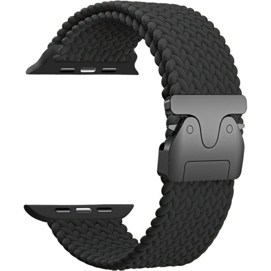 Beline Woven Nylon Parachute Strap For Apple Watch 42/44/45/49mm Black