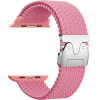 Beline Woven Nylon Parachute Strap For Apple Watch 42/44/45/49mm Pink