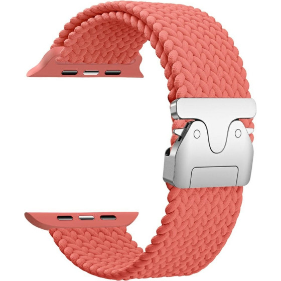 Beline Woven Nylon Parachute Strap For Apple Watch 42/44/45/49mm Rose Red
