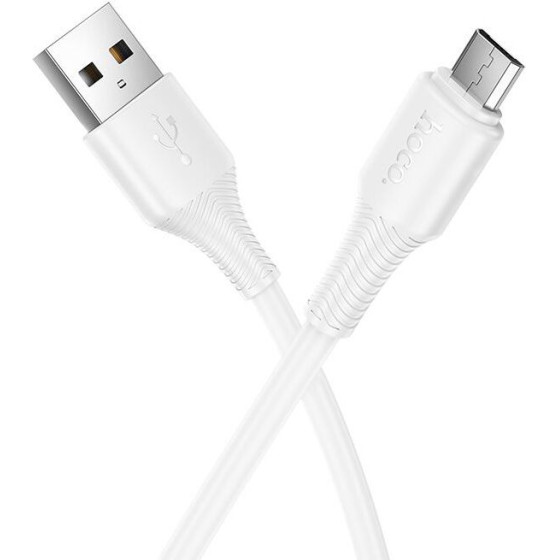 Hoco Cable Usb A To Micro Usb 2,4A 1 m X120 white