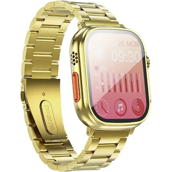 Hoco Smartwatch Y12 Ultra Smart Sports Watch (Call version) Light gold