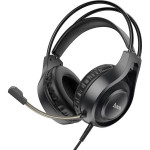 Hoco Wire Headphones Jack 3,5 Mm With Microphone W106 black