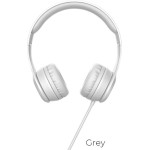 Hoco Wire Headphones Jack 3,5 Mm With Microphone W21 grey