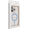 Drop Glue Colorful Ring Mag Cover Compatible With Magsafe For Iphone 17 Pro Light Blue OEM