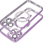 Electro Mag Cover Case Compatible With Magsafe For Iphone 17 Pro Deep Purple OEM