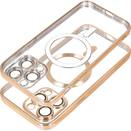 Electro Mag Cover Case Compatible With Magsafe For Iphone 17 Pro Gold OEM